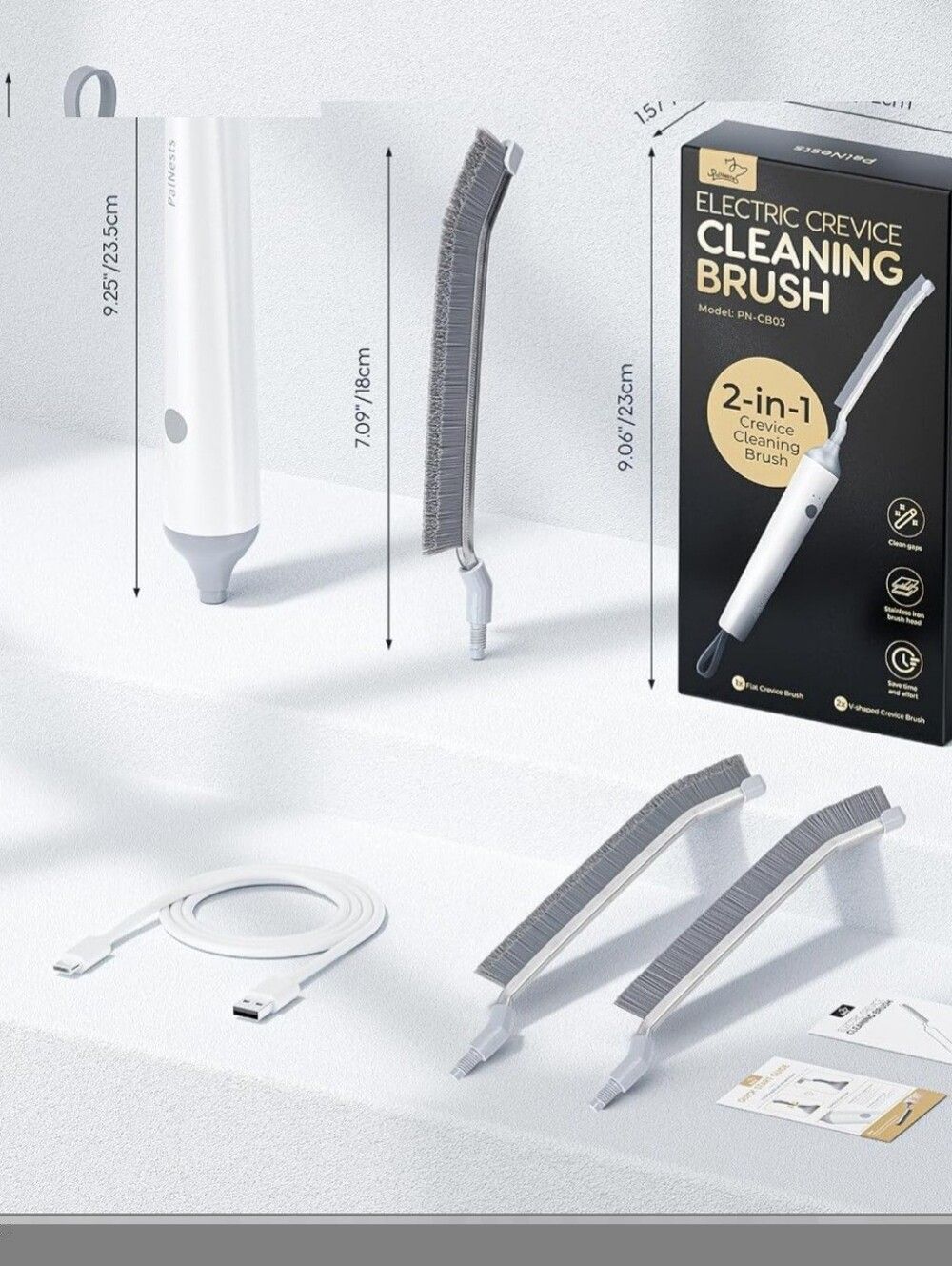 2 - IN - 1 Crevice Cleaning Brush